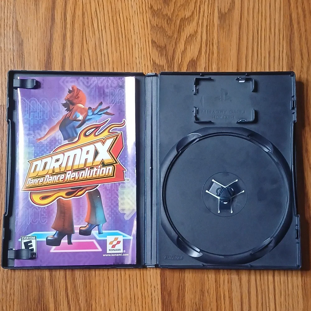 Konami DDRMAX Dance Dance Revolution PS2 OS Blue Case‎ Manual No Disc